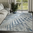 thumbnail image 1 of Abani Nova Collection Area Rug Mid Century Modern Bedroom Living Room Decor Floor Rug 9 x 12 Grey Blue, 1 of 7