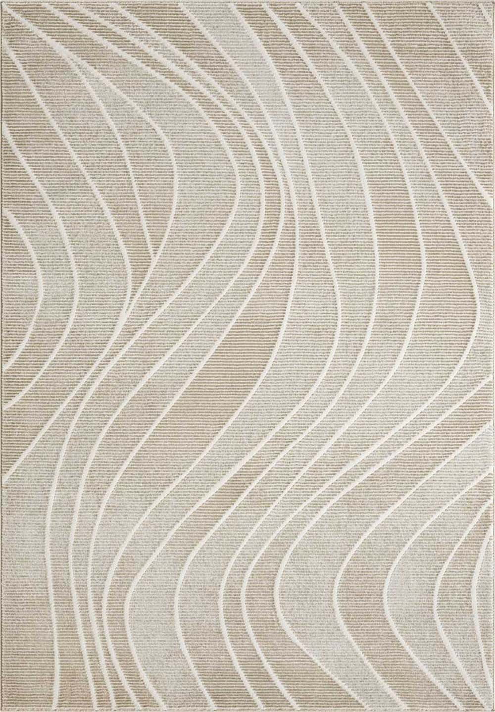 Abani Plush Deco Abstract Washable Area Rug 6x9 Cream Ivory Modern ...