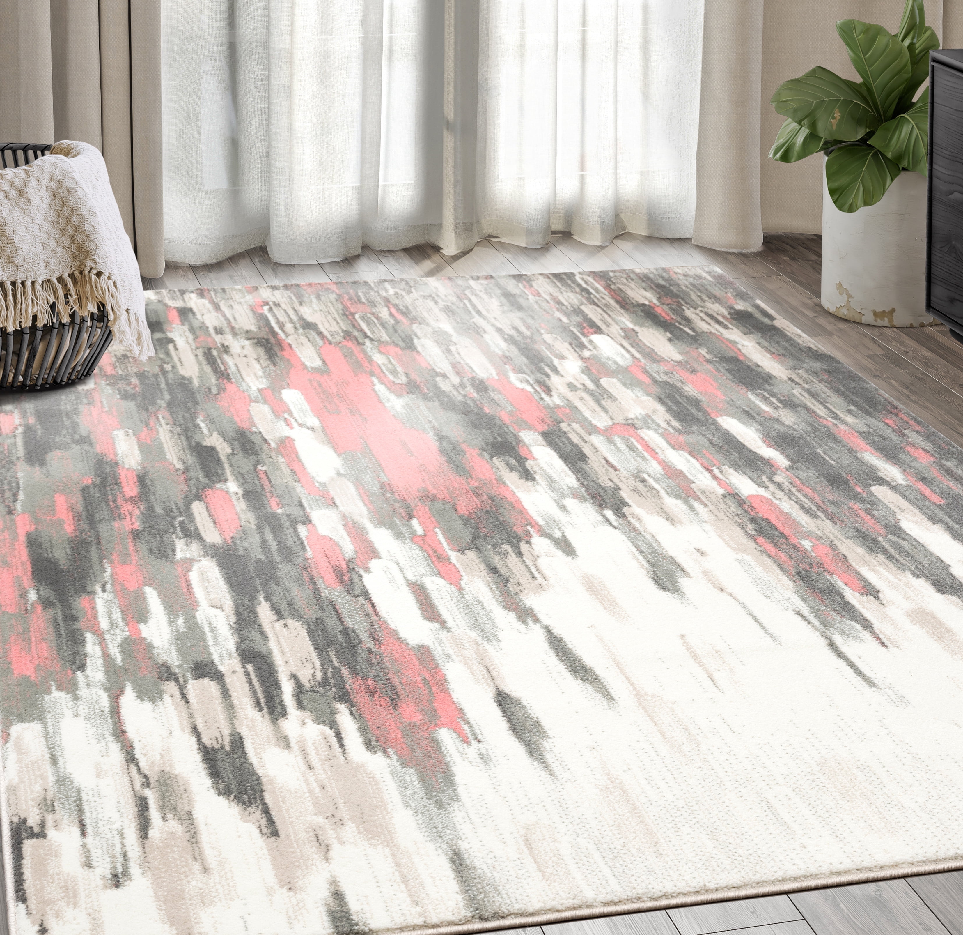 Abani Porto Collection Area Rug Mid Century Modern Bedroom Living Room ...