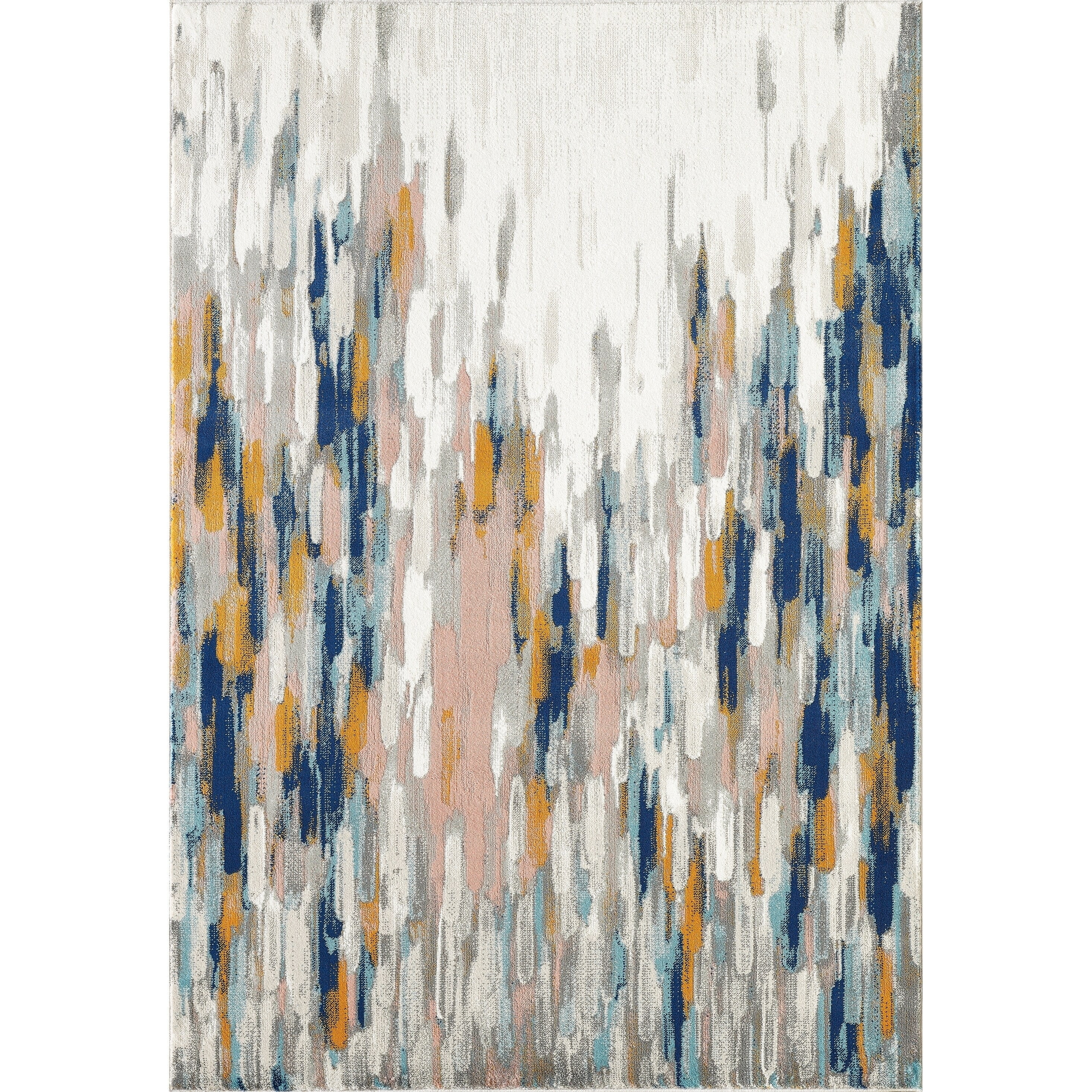 Abani Porto Contemporary Abstract Area Rug Orange 8'11