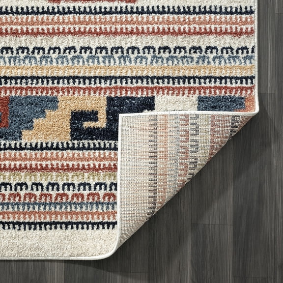 Abani Rug Sedona Southwestern Diamond Pattern Area Rug 5'3" x 7'6" - Beige