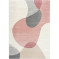 thumbnail image 1 of Abani Rugs Deco DEC120A Cream Pink Mid Century Area Rug 5'3" x 7'6" - Pink, 1 of 5