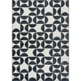 thumbnail image 1 of Abani Rugs Nuevo NUE170A High-contrast Charcoal and Ivory Area Rug 6' x 9' - Cream, 1 of 5