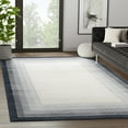 thumbnail image 1 of Abani Rugs Nuevo NUE180A Ivory Area Rug with Tonal Grey Border 7'9" x 10'2" - Cream, 1 of 5
