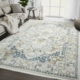 thumbnail image 1 of Abani Savoy Collection Vintage 4' x 6' Beige Blue Vintage Foral Area Rug, 1 of 5
