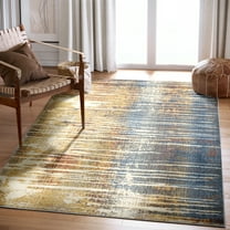 Abani Sedona Collection Southwest 5' x 8' Abstract Multi Color Painting Area Rug