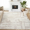 thumbnail image 1 of Abani Viva Collection Area Rug Mid Century Modern Bedroom Living Room Decor Floor Rug 5 x 8 Cream Beige, 1 of 9