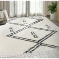 thumbnail image 1 of Abani Willow Moroccan Cream Shag Rug 6' x 9' 6' x 9', 1 of 5