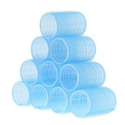 Abanopi 6.2" ABS Self Grip Hair Rollers, 10 Piece Set, Blue