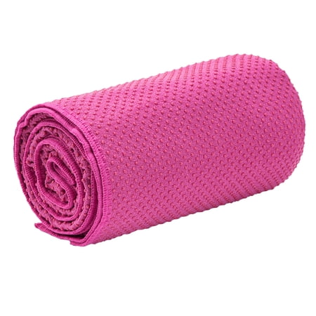 Abanopi Microfiber Yoga Towel Skin-friendly Sweat-absorbent -skid Machine Washable Yoga Classes Towel with Carry Bag