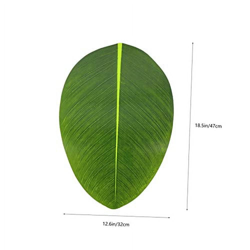 Abaodam 8 Pcs Simulation Leaves Western Food Table Protector Pad