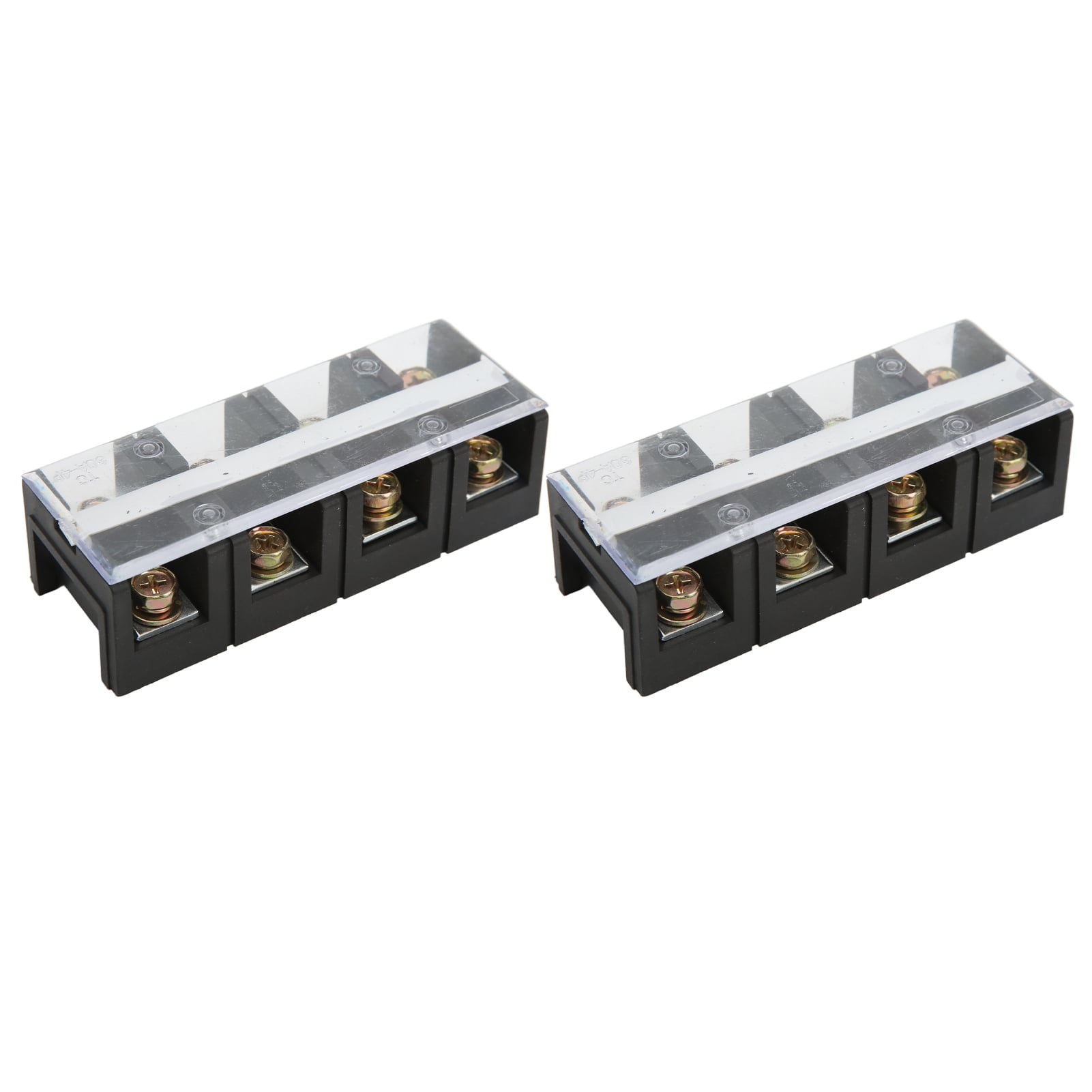 Abastado 2 Pcs Terminal Block Dual Rows 60A 600V Compact Terminal Block ...