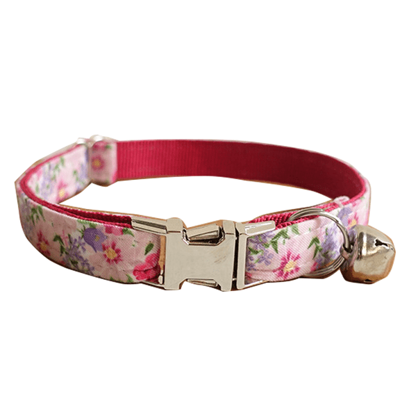 Abastado Adjustable Cute Dog Collar, Soft & Durable Floral Dog Collar for Small Medium Large Dogs