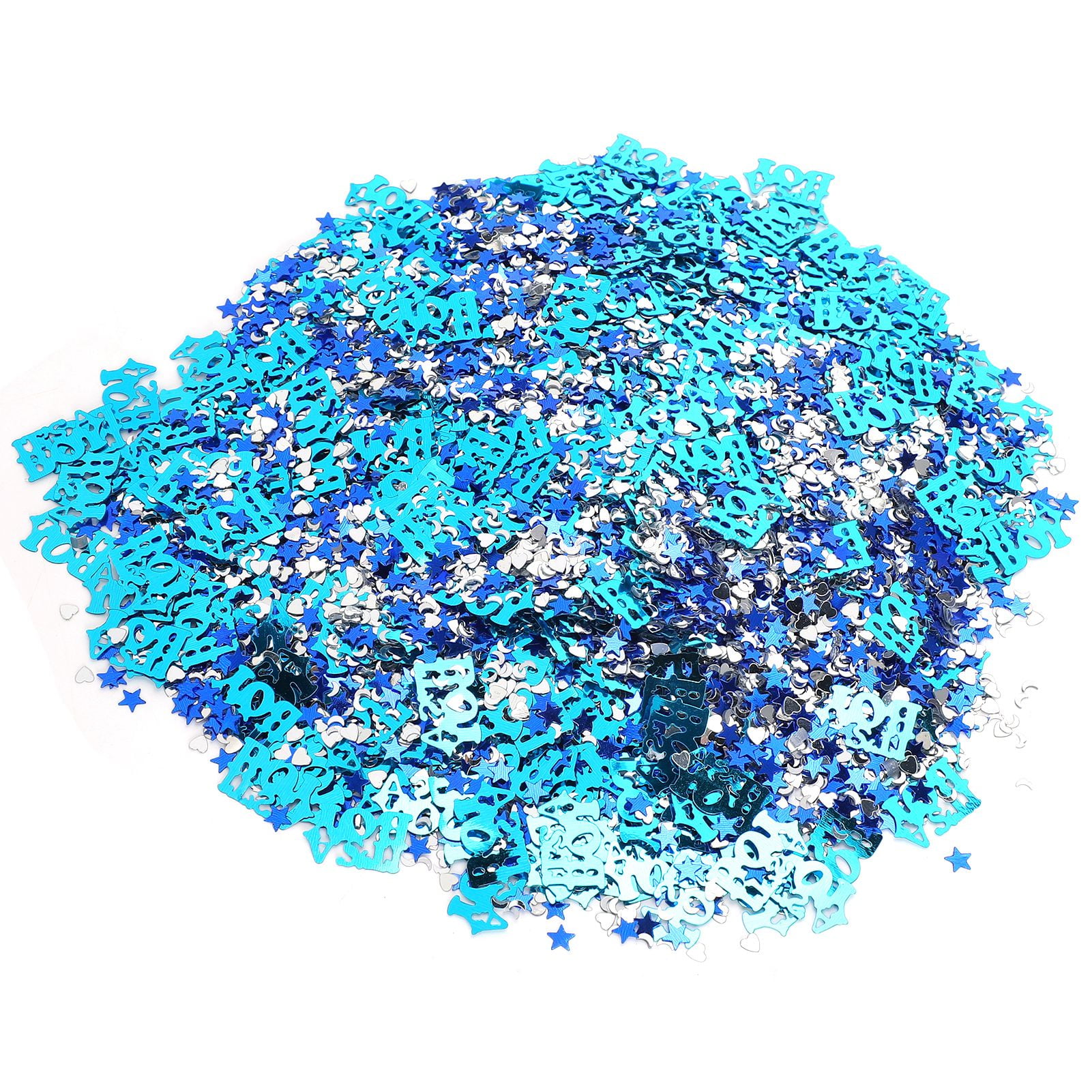 Abastado Baptism Confetti Letter Moon FiveStar Sequins Baby Shower Decoration for Party DIY