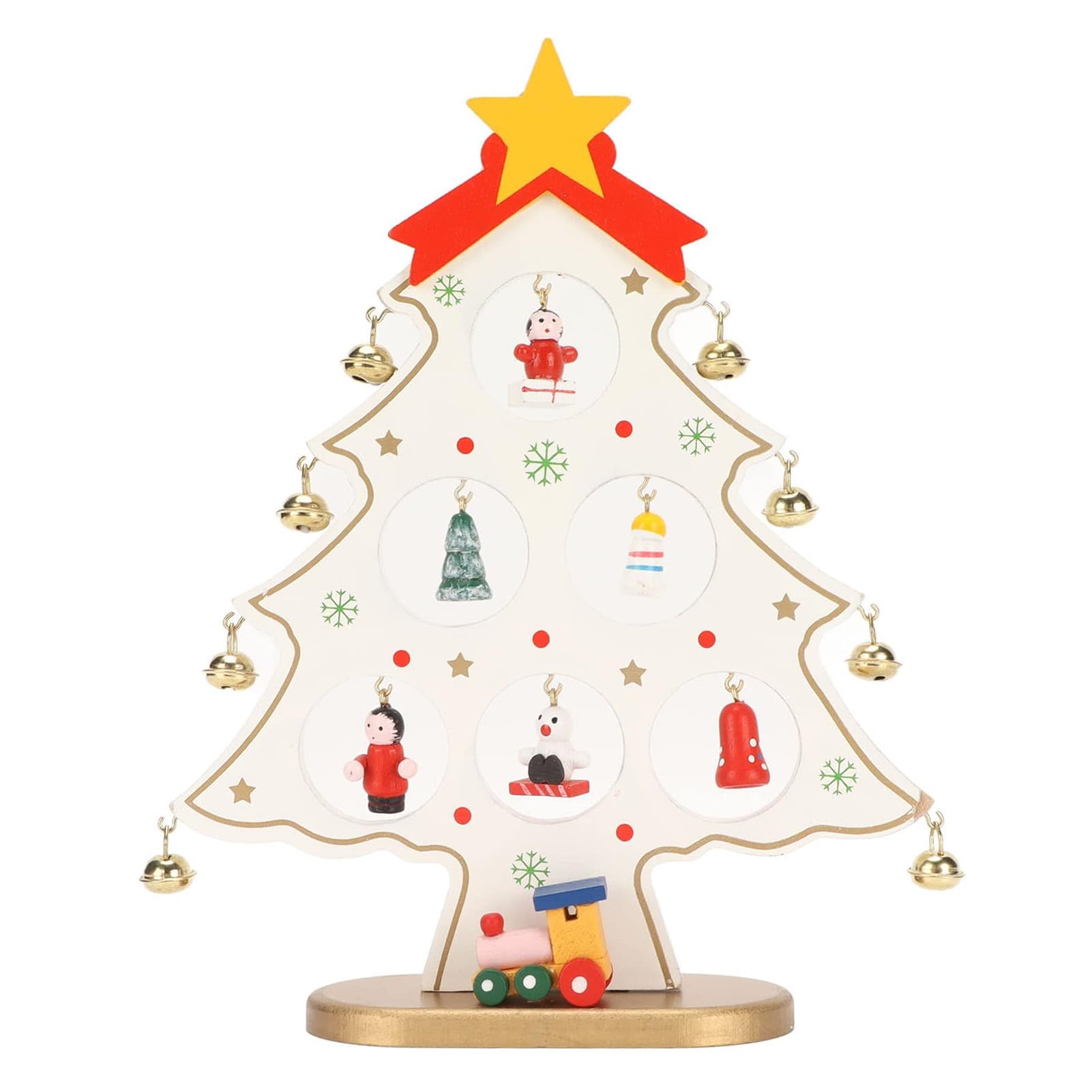 Abastado Wooden Christmas Tree Tabletop Decoration Desktop Christmas