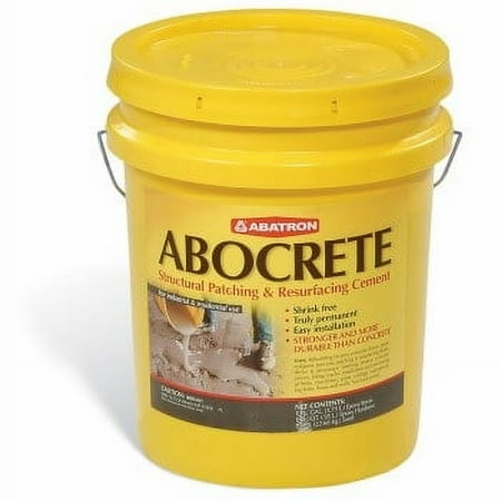 Concrete Repair Compound, Abocrete Series, Gray, 40 lb, Pail, 4:01 Mix Ratio, 5 hr Functional Cure