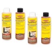 Abatron LiquidWood Kit Epoxy Wood Consolidant 6 Oz Each, Part A & B, Pack of 2