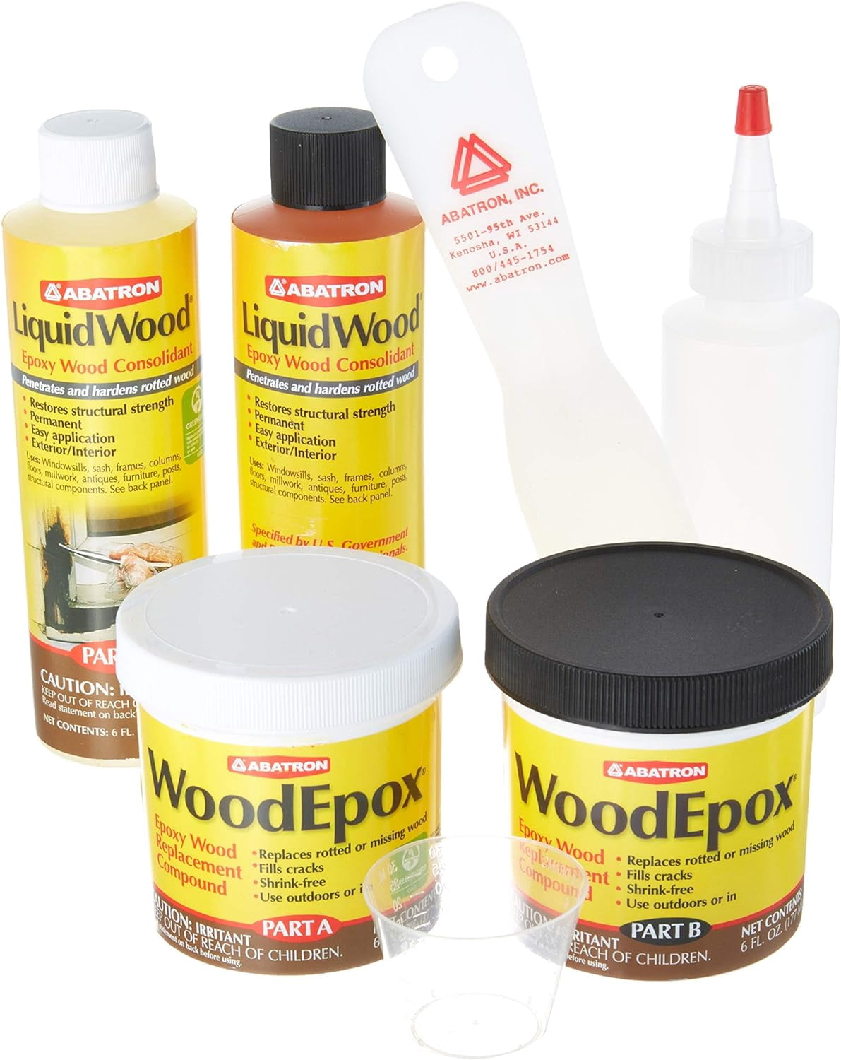 Abatron Wrk60r Wood Restoration Kit, 24 Oz - Walmart Business Supplies