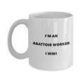 thumbnail image 1 of Abattoir Worker Mug - I'm an Abattoir Worker I win! - Funny Coffee Cup - Novelty Birthday Christmas Gag Gifts Idea, 1 of 1