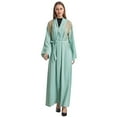 thumbnail image 1 of Abaya Dress for Elegant Women's Long Sleeve Pullover Robe Prayer Dress for Devotional Wear, 1 of 3