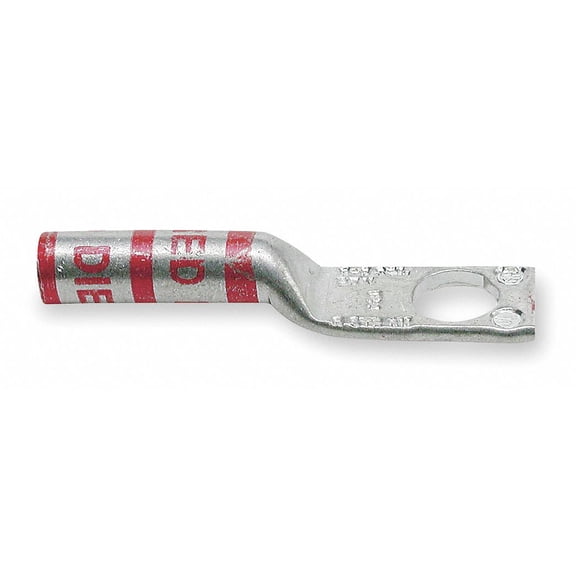 Abb Installation Products OneHoleLugCmprsnConn,Long,Ruby,60  60141
