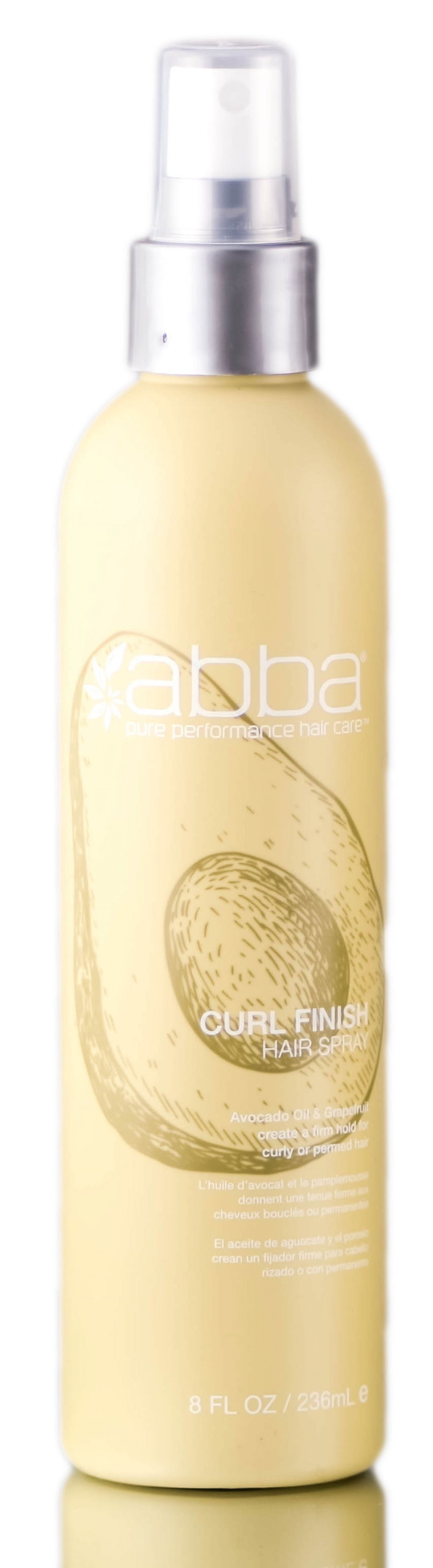 ABBA Curl Finish Hair Spray - Avocado Oil & Grapefruit Create a Firm Hold for Curly or Permed Hair - 8 oz