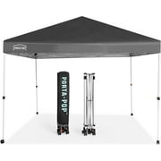 Abba Patio 10x10 Outdoor Canopy Tent, Waterproof Pop up Canopy Tent w/ Carry Bag, Dark Grey4 Wheels