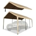 thumbnail image 1 of Abba Patio 10 x 20 ft Beige Solid Canopy Top Cover, 1 of 10