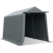 Abba Patio 7' x 12' Storage Shelter Tent, Outdoor Carport for Motorcycle, ATV, Bike or Garden Tools, Gray