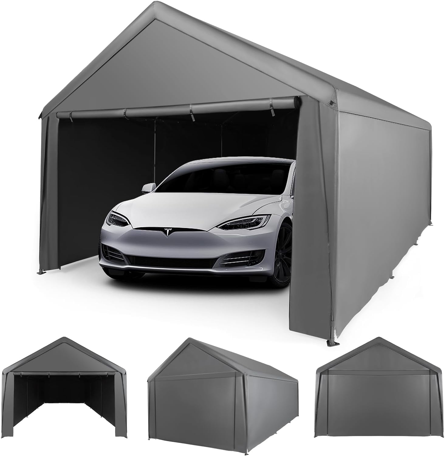 Abba Patio 12x20 ft Outdoor Canopy Carport Portable Car Tent Garage