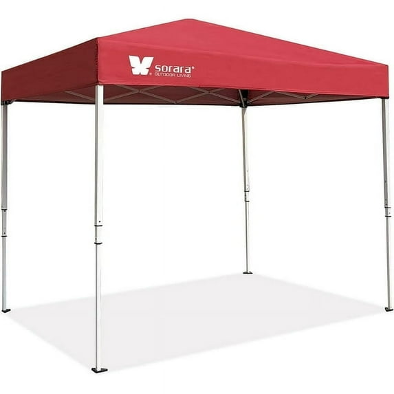 Abba Patio 6'x4' Outdoor Pop up Canopy Tent Party Instant Shelter w/ Carry Bag, Red