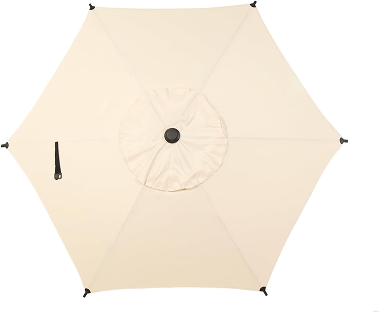 Abba Patio 7.5ft Lyon Outdoor Patio Umbrella Cover Replacement w/ 6 Sturdy Ribs, Beige