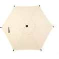 thumbnail image 1 of Abba Patio 7.5ft Lyon Outdoor Patio Umbrella Cover Replacement w/ 6 Sturdy Ribs, Beige, 1 of 6