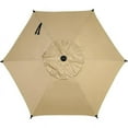 thumbnail image 1 of Abba Patio 7.5ft Lyon Outdoor Patio Umbrella Cover Replacement w/ 6 Sturdy Ribs, Brown, 1 of 7