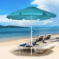 thumbnail image 1 of Abba Patio 7' Patio Beach Umbrella Sun Shade Tilt w/ Carry Bag, UV Protection, Lake Blue, 1 of 9