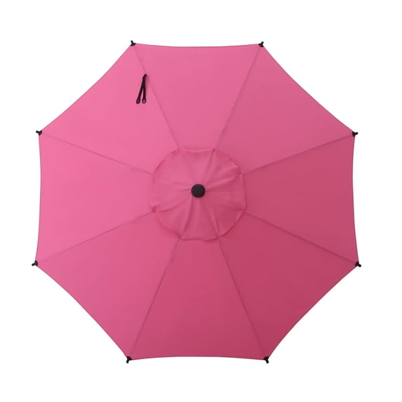 Abba Patio 9ft Lyon Outdoor Patio Umbrella Cover Replacement, 8 Ribs, Pink
