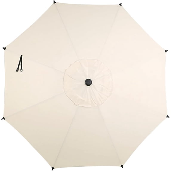 Abba Patio 9ft Lyon Outdoor Patio Umbrella Cover Replacement w/ 8 Sturdy Ribs, Beige