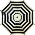 thumbnail image 1 of Abba Patio 9ft Lyon Outdoor Patio Umbrella Cover Replacement w/ 8 Sturdy Ribs, Black & Cream Stripe, 1 of 6
