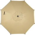 thumbnail image 1 of Abba Patio 9ft Lyon Outdoor Patio Umbrella Cover Replacement w/ 8 Sturdy Ribs, Brown, 1 of 6