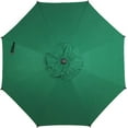 thumbnail image 1 of Abba Patio 9ft Lyon Outdoor Patio Umbrella Cover Replacement w/ 8 Sturdy Ribs, Dark Green, 1 of 6