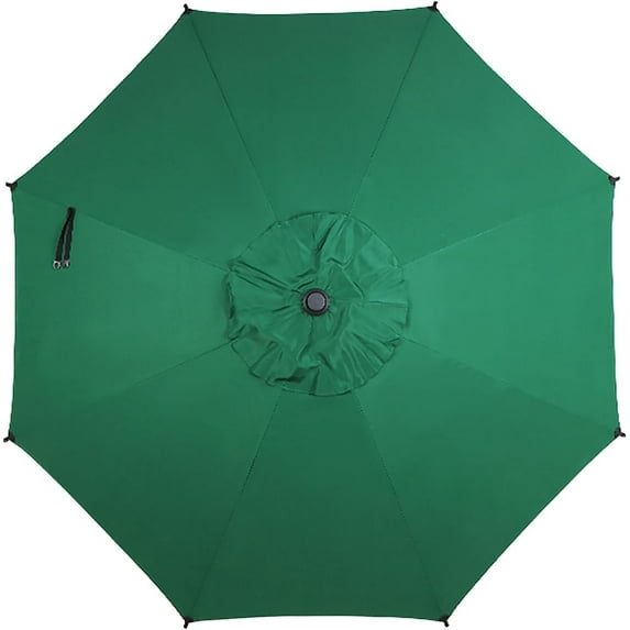 Abba Patio 9ft Lyon Outdoor Patio Umbrella Cover Replacement w/ 8 Sturdy Ribs, Dark Green