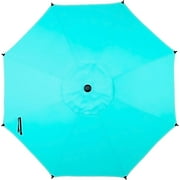 Abba Patio 9ft Lyon Outdoor Patio Umbrella Cover Replacement w/ 8 Sturdy Ribs, Light Blue