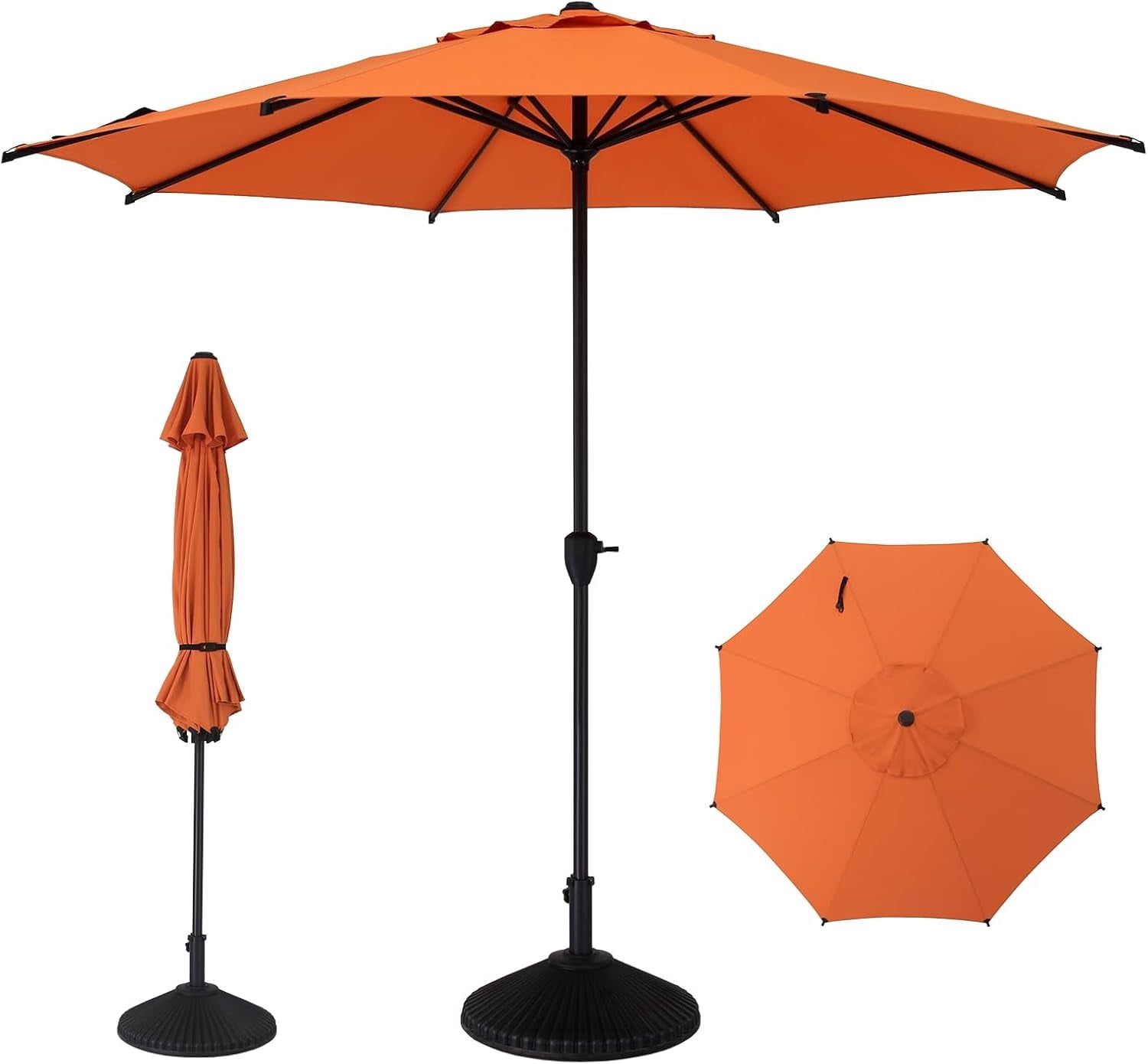 abba patio sunbrella patio umbrella 9 feet Abba Patio, 9ft Outdoor Patio Umbrella, UV-Blocking Fabric, Crank Tilt  System, Sand Color
