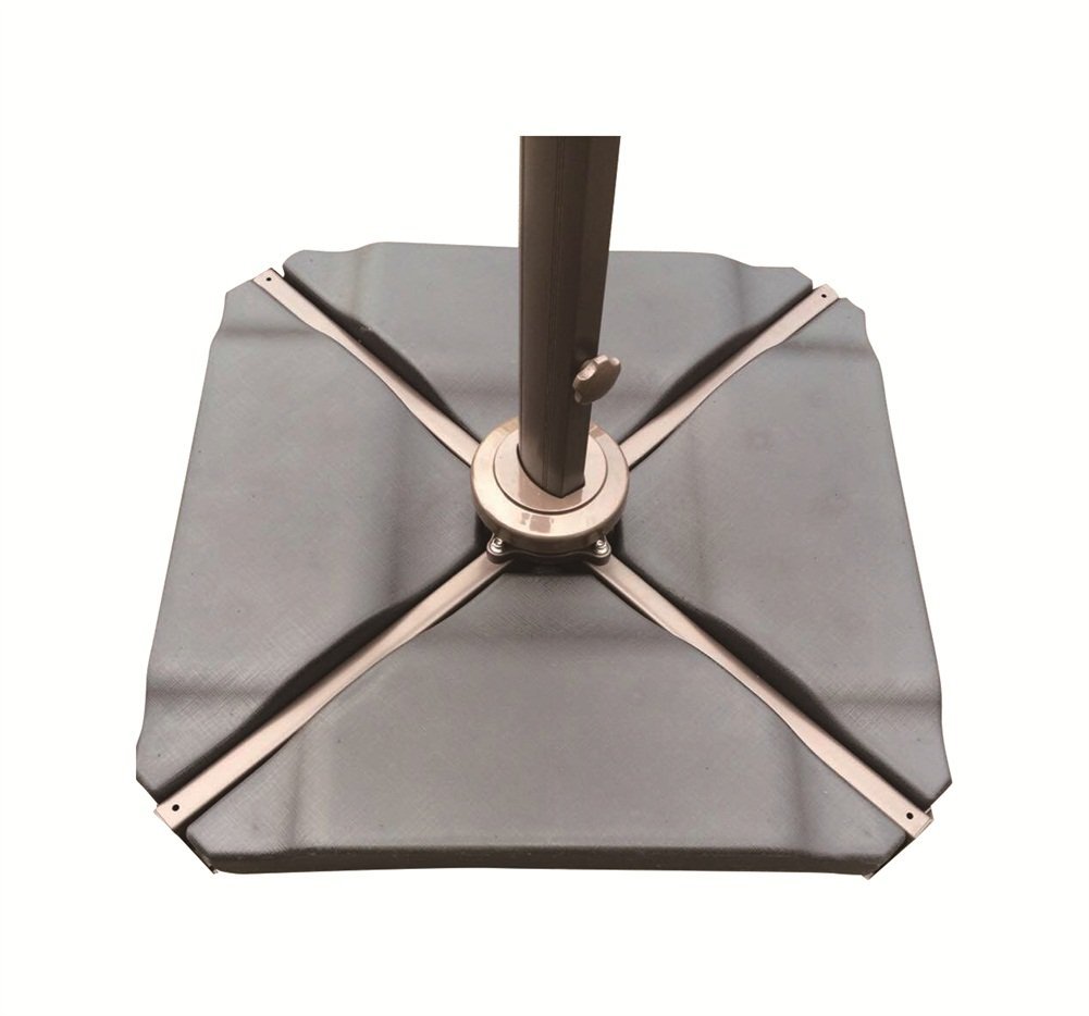 Abba Patio Cantilever Offset Umbrella Base Plate Set 4 Piece Plastic Black