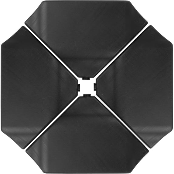 Abba Patio Cantilever Offset Umbrella Base Stand 4PCS, 264lbs Capacity, Sand Fill, Black
