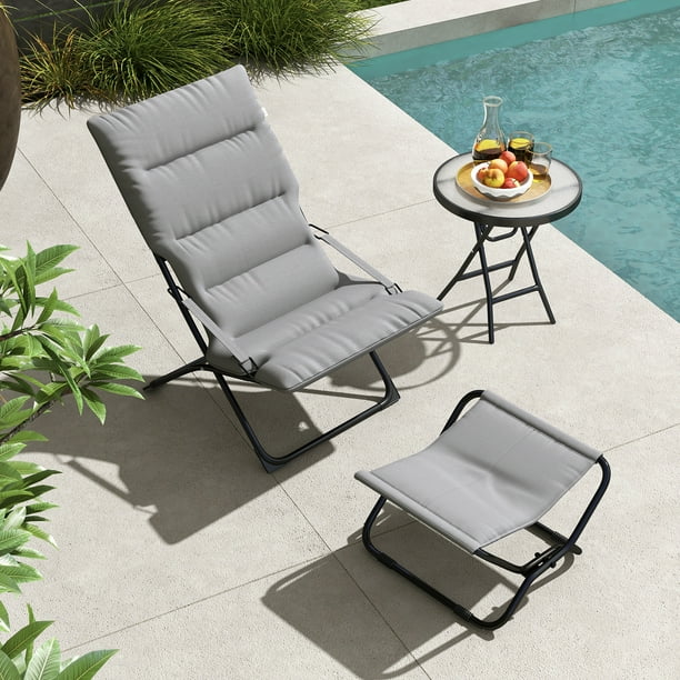 Abba Patio Folding Stacking Chairs for Restaurant Patios