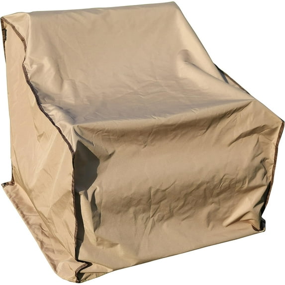 Abba Patio 34"x34"x36" Patio Sofa Loveseat Cover, Outdoor Furniture Covers for 3-Seater, Khaki