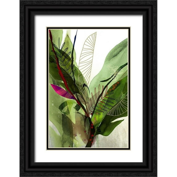 Abbas, Helen 23x32 Black Ornate Wood Framed with Double Matting Museum Art Print Titled - Seasons I