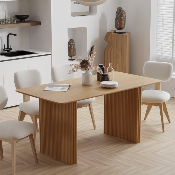 Abberton 79"x33.5"x30" Dining Table Rectangle Kitchen Table,Natural