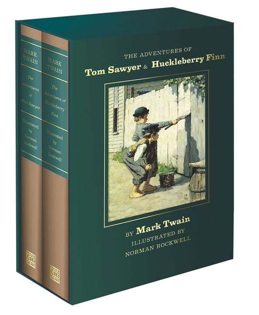 Abbeville Illustrated Classics The Adventures of Tom Sawyer and Huckleberry Finn: Norman Rockwell Collector's Edition, (Hardcover)